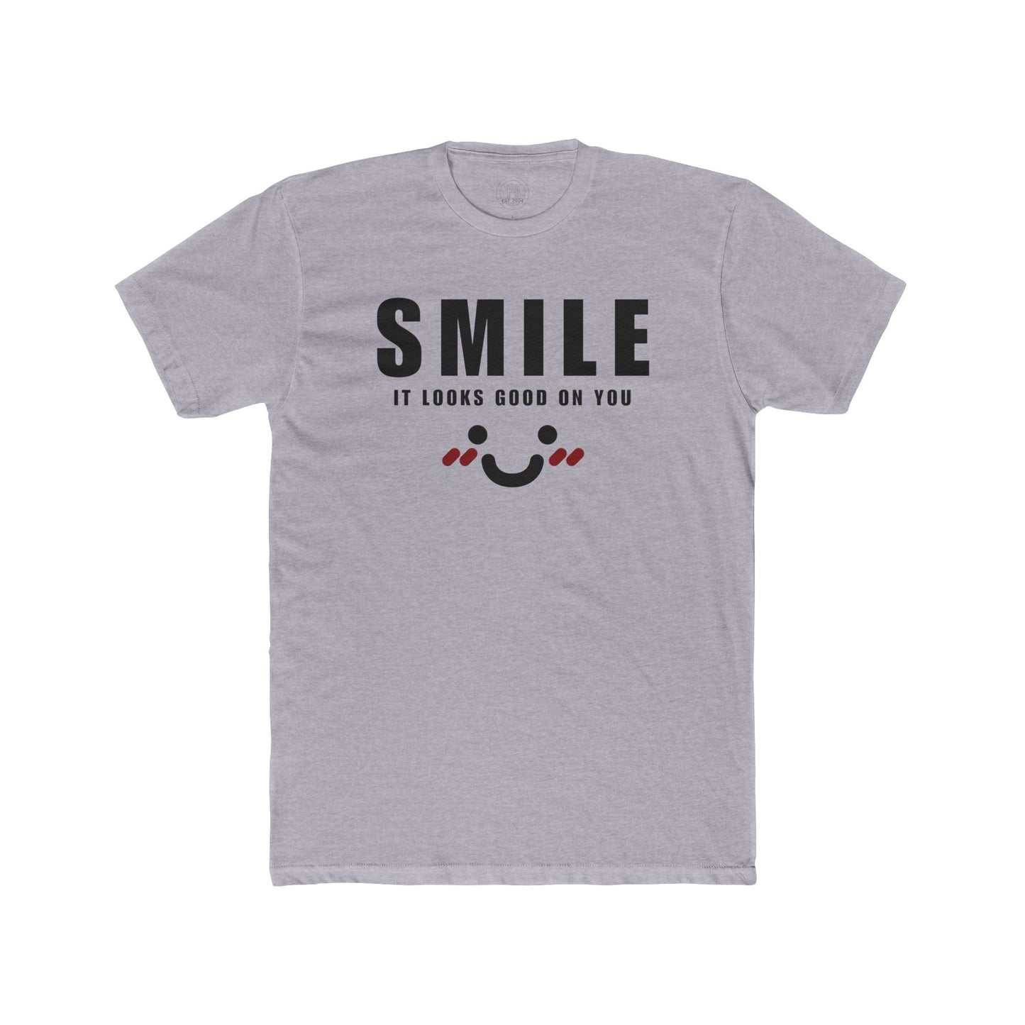 Smile It Looks Good on You - Unisex Cotton Tee Fine Design Graphics LLC