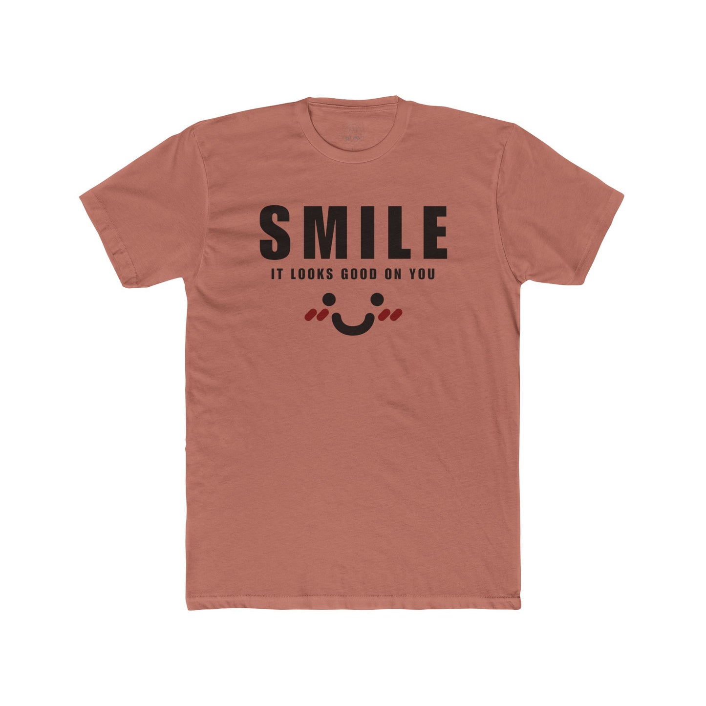 Smile It Looks Good on You - Unisex Cotton Tee Fine Design Graphics LLC