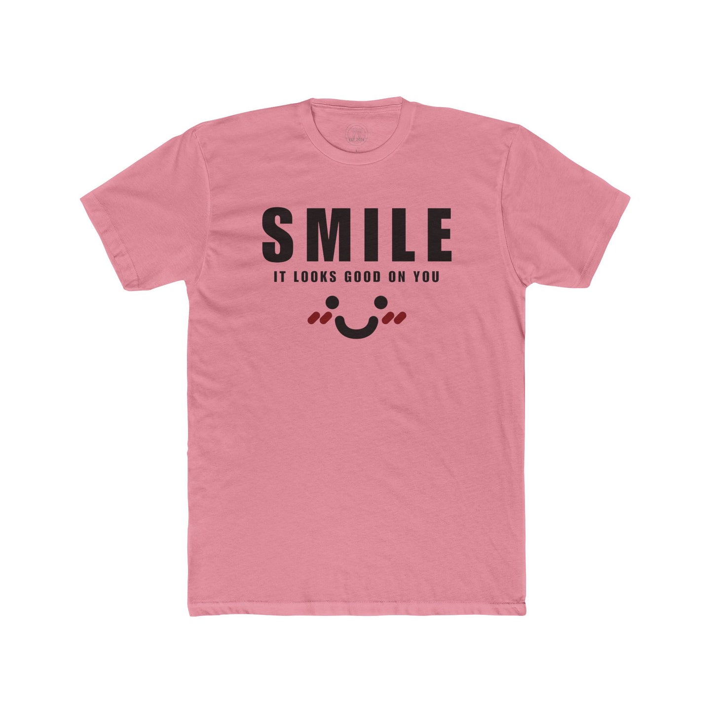 Smile It Looks Good on You - Unisex Cotton Tee Fine Design Graphics LLC