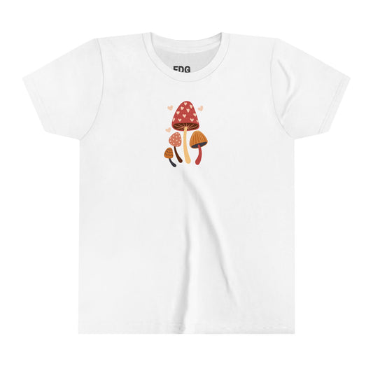 Youth Mushroom Graphic Short Sleeve Fine Design Graphics LLC