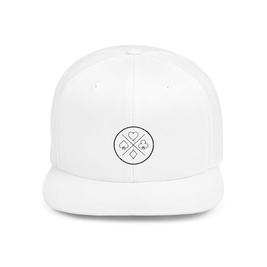 Poker Night Flat Bill Snapback Fine Design Graphics LLC