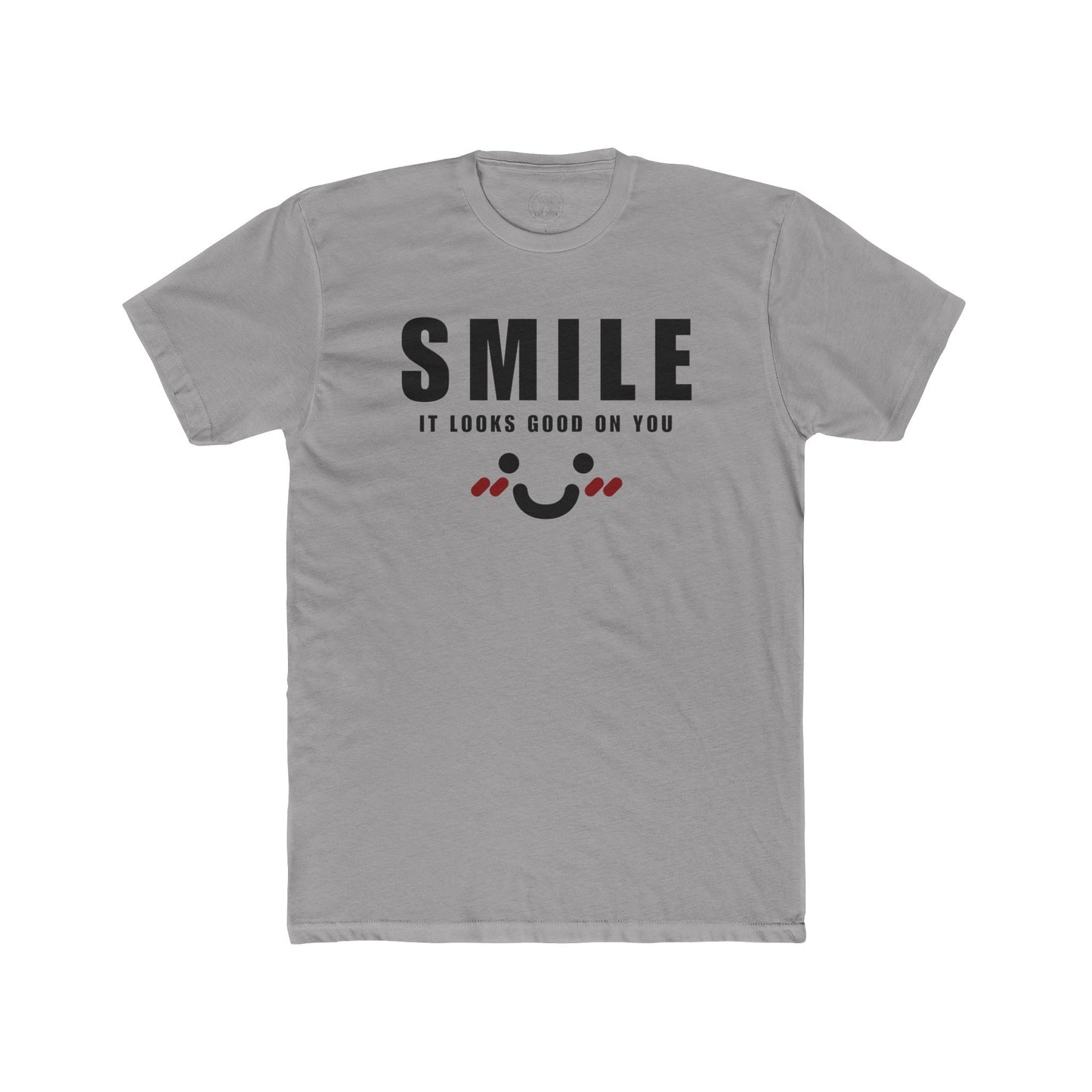 Smile It Looks Good on You - Unisex Cotton Tee Fine Design Graphics LLC