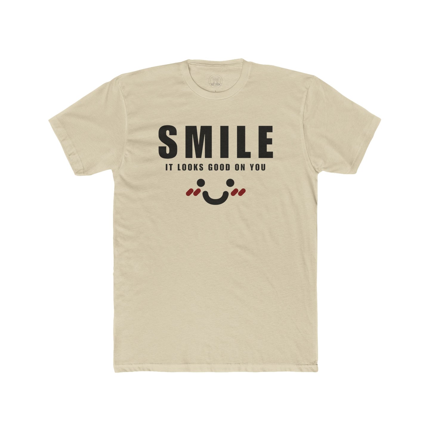 Smile It Looks Good on You - Unisex Cotton Tee Fine Design Graphics LLC