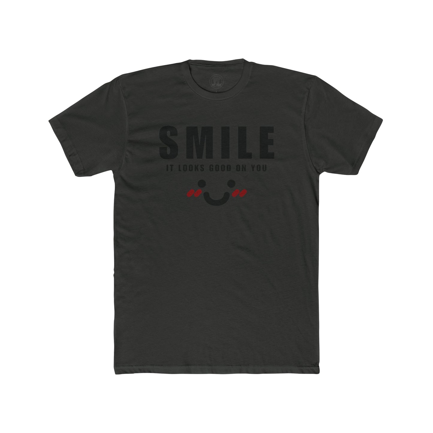 Smile It Looks Good on You - Unisex Cotton Tee Fine Design Graphics LLC