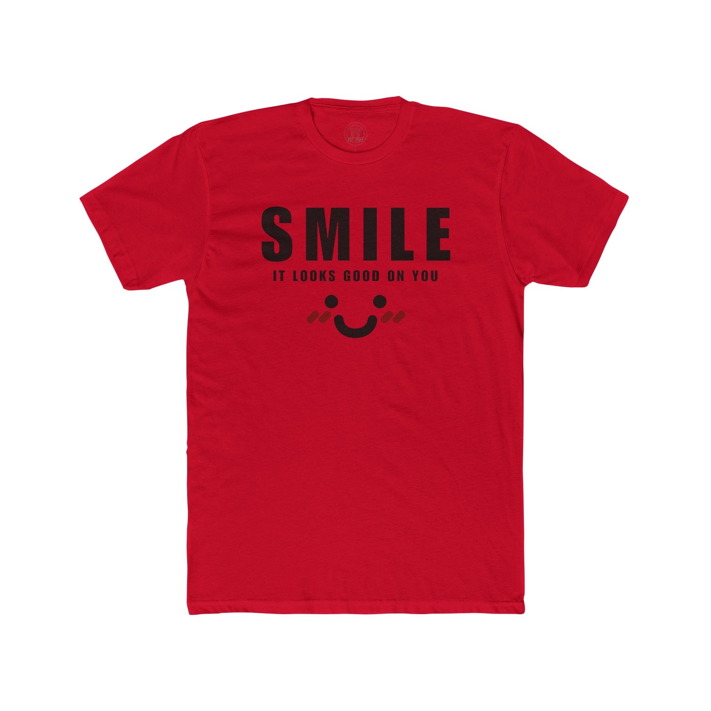 Smile It Looks Good on You - Unisex Cotton Tee Fine Design Graphics LLC