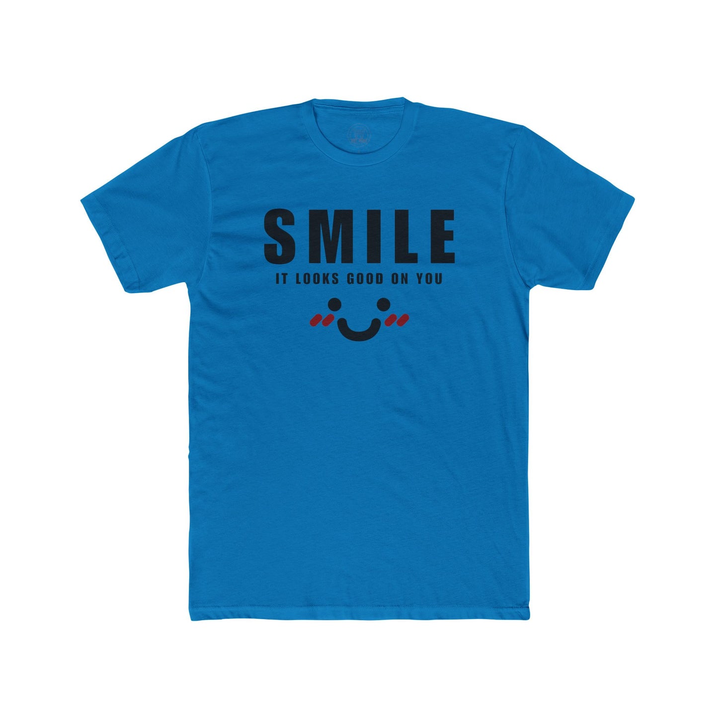 Smile It Looks Good on You - Unisex Cotton Tee Fine Design Graphics LLC