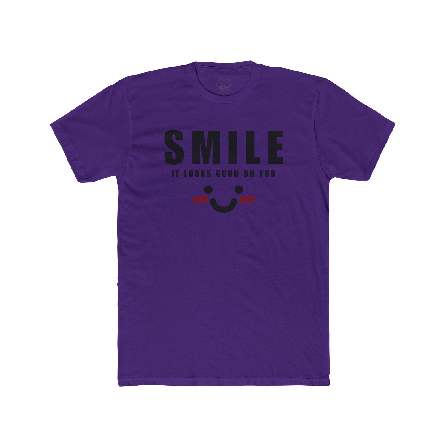 Smile It Looks Good on You - Unisex Cotton Tee Fine Design Graphics LLC