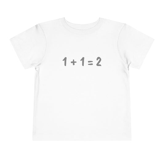 Toddler Simple Math Graphic T-Shirt Fine Design Graphics LLC