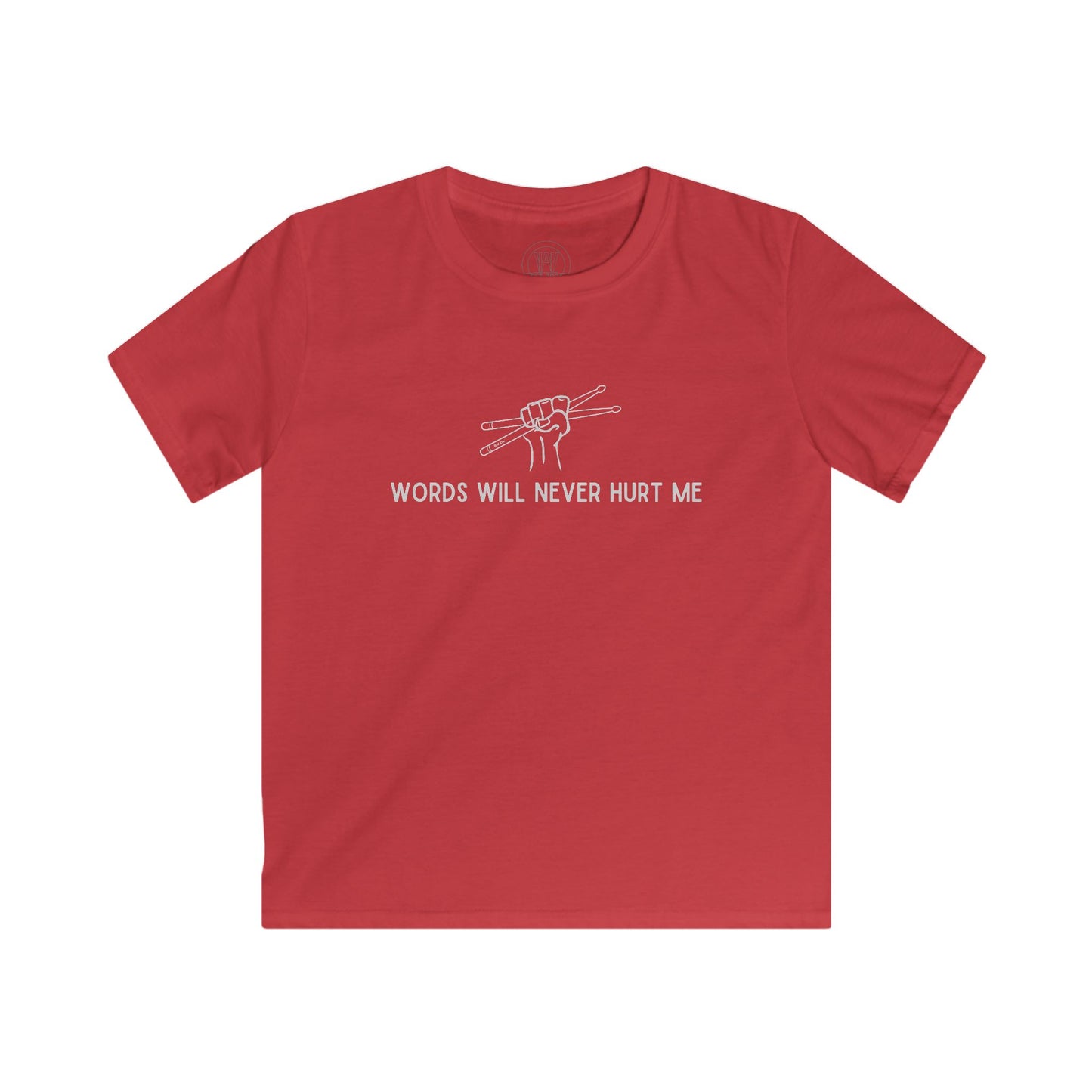 Words Will Never Hurt Me- Kids Graphic Rocker Tee Fine Design Graphics LLC