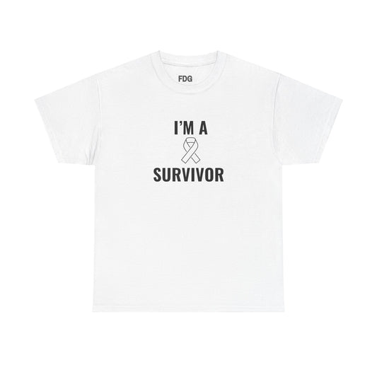 Survivor T-Shirt, Cancer Tee Fine Design Graphics LLC