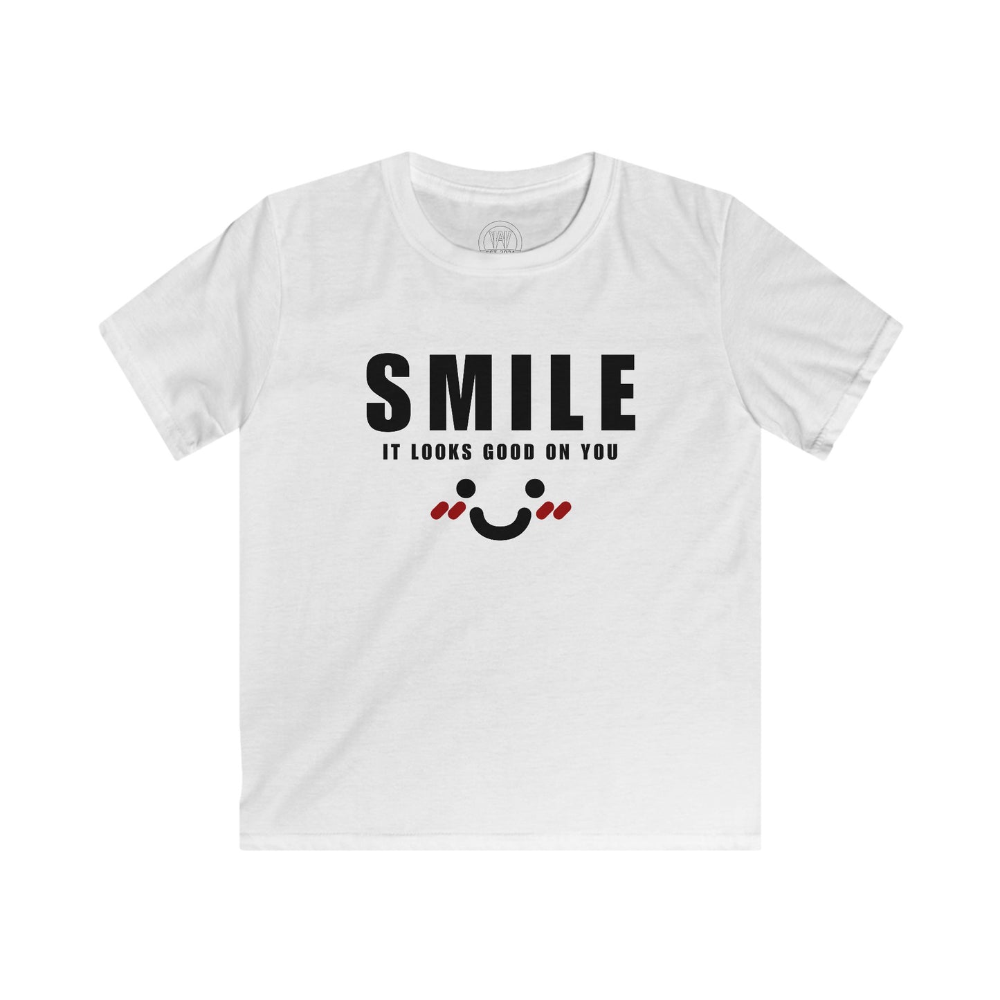 Kids Smile Graphic T-Shirt, Happy Shirt Fine Design Graphics LLC