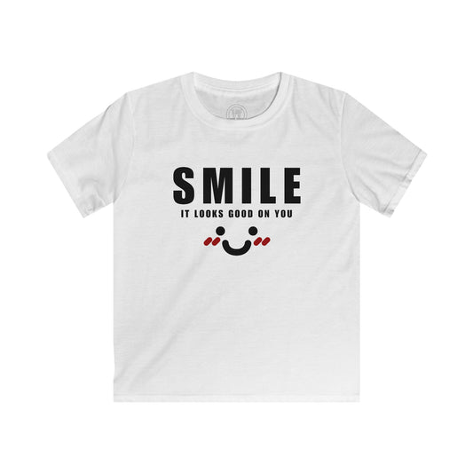 Kids Smile Graphic T-Shirt, Happy Shirt Fine Design Graphics LLC