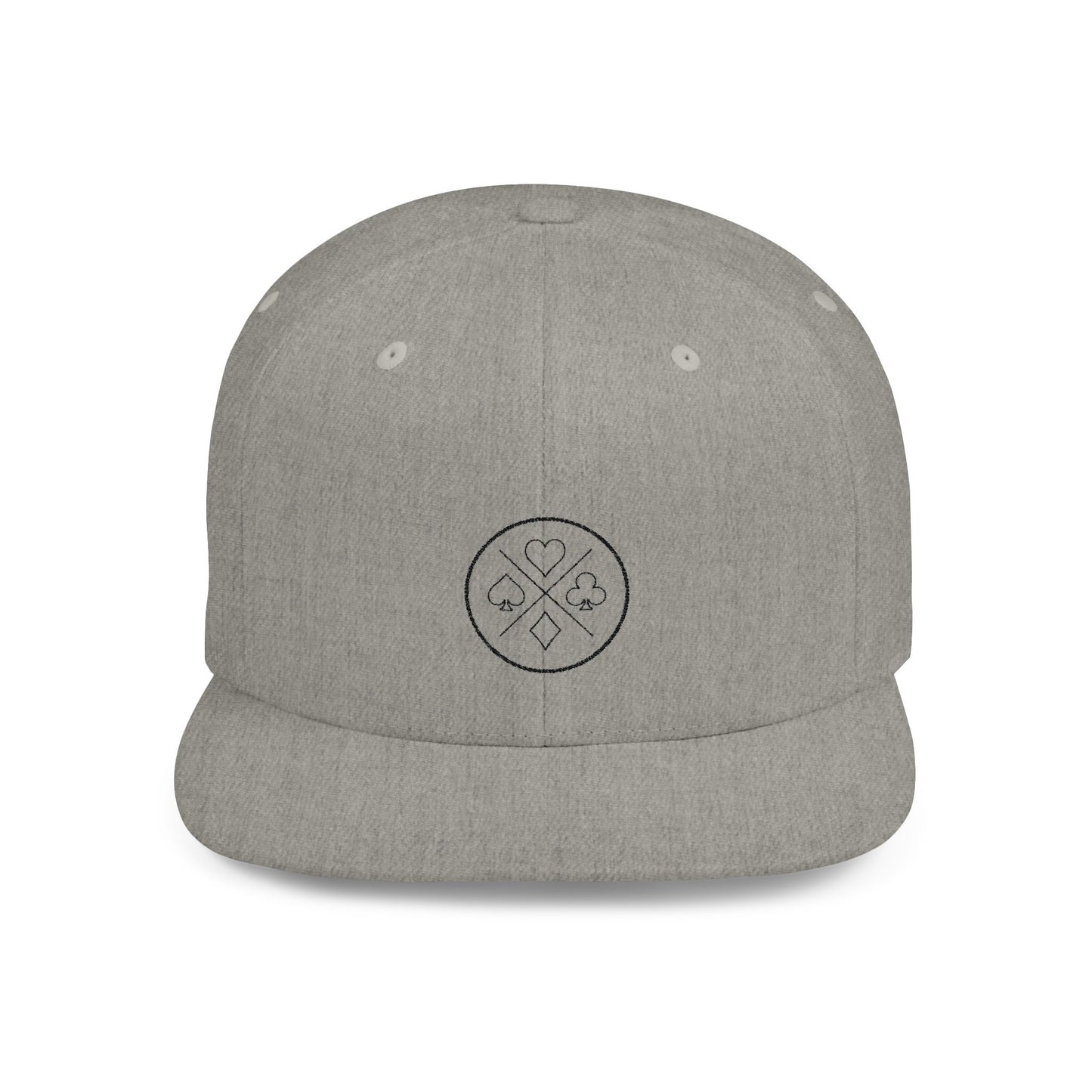 Poker Night Flat Bill Snapback Fine Design Graphics LLC