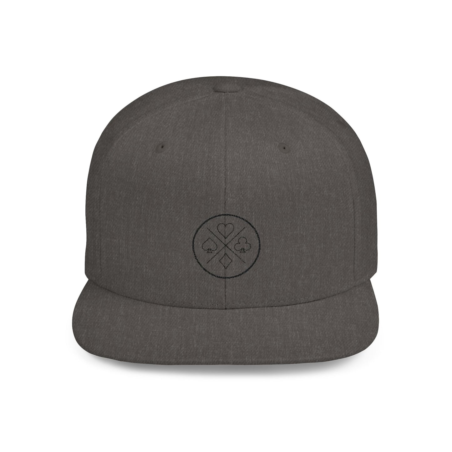 Poker Night Flat Bill Snapback Fine Design Graphics LLC