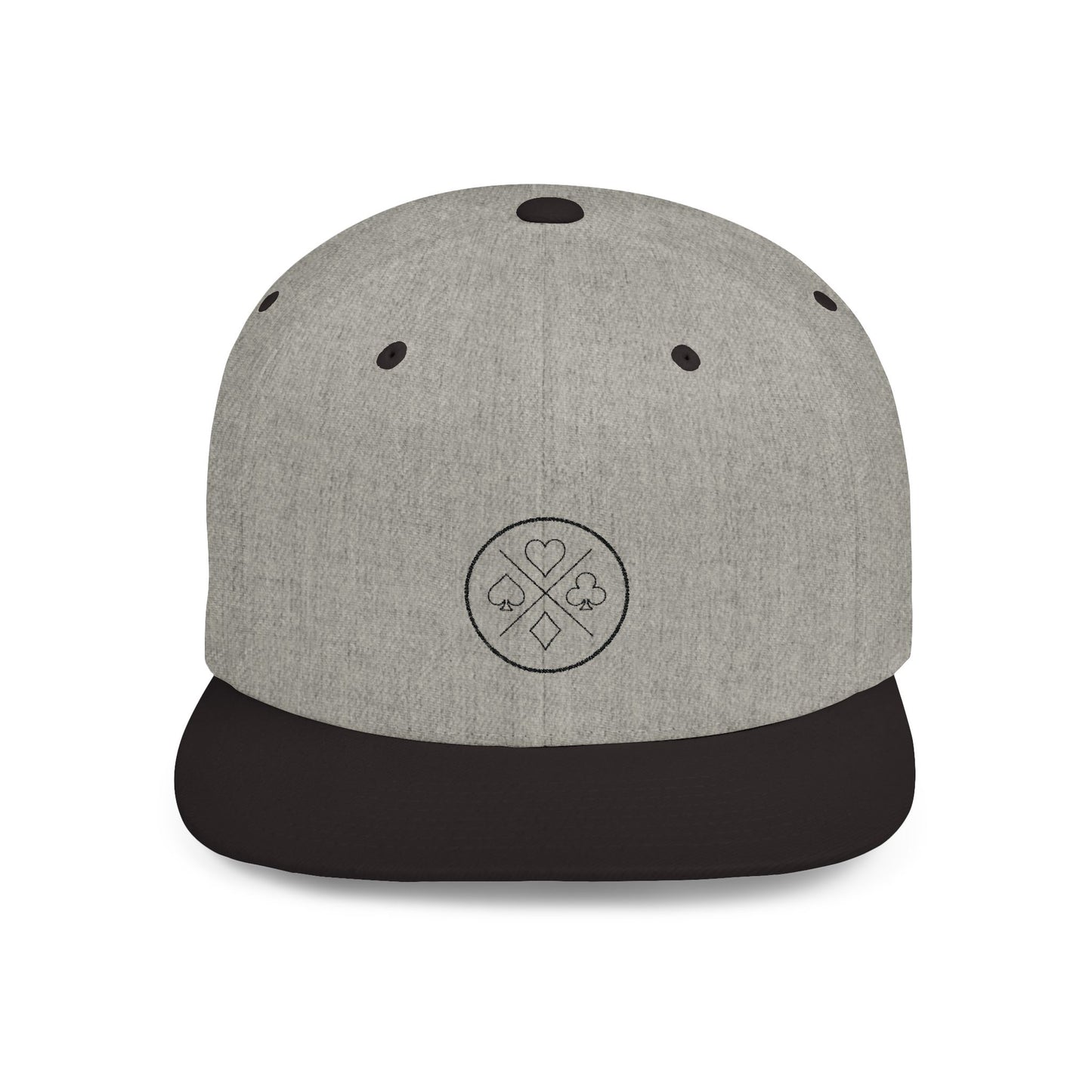 Poker Night Flat Bill Snapback Fine Design Graphics LLC